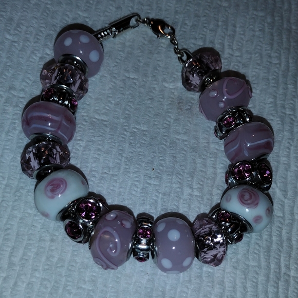 Full Pandora style charm bracelet - Picture 13 of 16